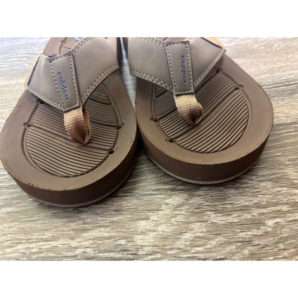 Cobian Men's Brown Flip Flops Sandals Thong Style Casual Beach Summer‎ Size 8